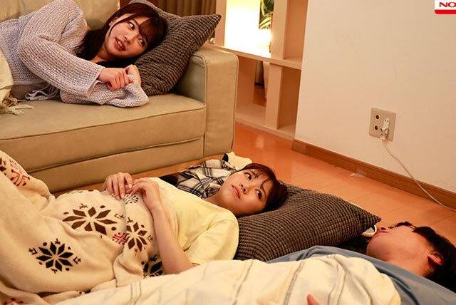 幼馴染とその巨乳親友との勉強合宿♡突然始まったセックス勉強で休憩ごとに白いおっぱいを貪り3Pしまくる背徳の夜！